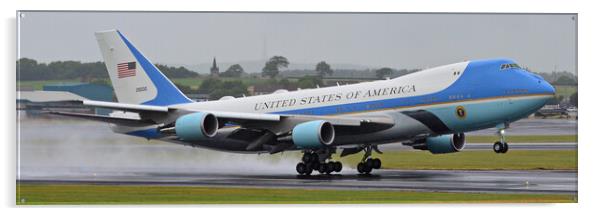 Air Force One Acrylic by Allan Durward Photography