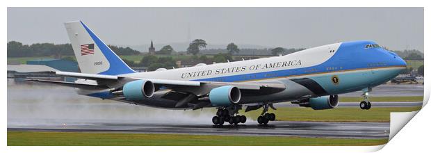 Air Force One Print by Allan Durward Photography