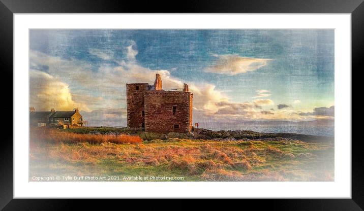 Portencross Castle On The Clyde Framed Mounted Print by Tylie Duff Photo Art