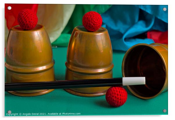 Cups and Balls classics of Magic Acrylic by Angelo DeVal