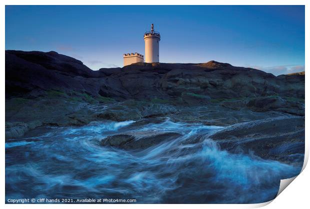 Elie lighthouse, fife, Scotland. Print by Scotland's Scenery