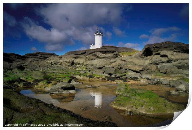Elie lighthouse reflections. Print by Scotland's Scenery