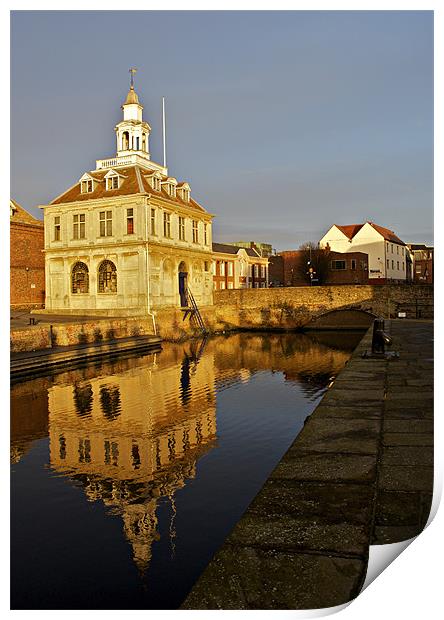 Customs House in Kings Lynn Print by Francesca Shearcroft