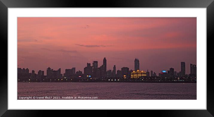  Beautiful Mumbai  Framed Mounted Print by travel life27