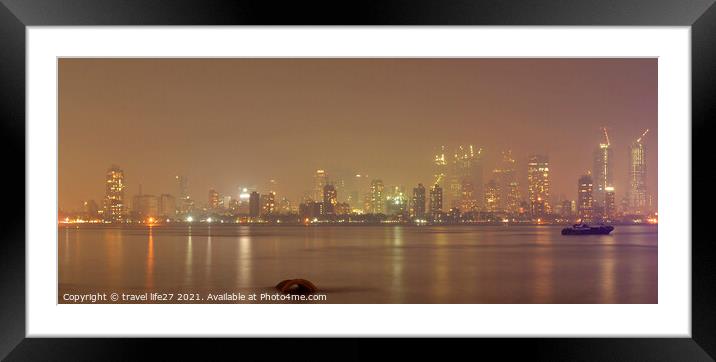Mumbai Abstract  Framed Mounted Print by travel life27