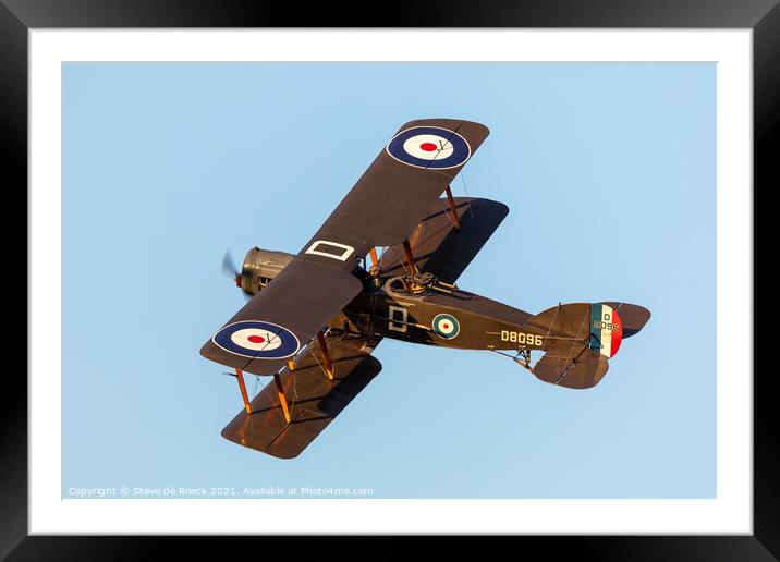 Bristol Fighter Framed Mounted Print by Steve de Roeck