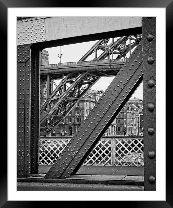 Tyne Bridges, Newcastle Framed Mounted Print by Rob Cole