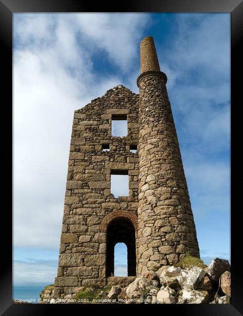 Ruins of West Wheal Owles Tin Mine Engine House, B Framed Print by Photimageon UK