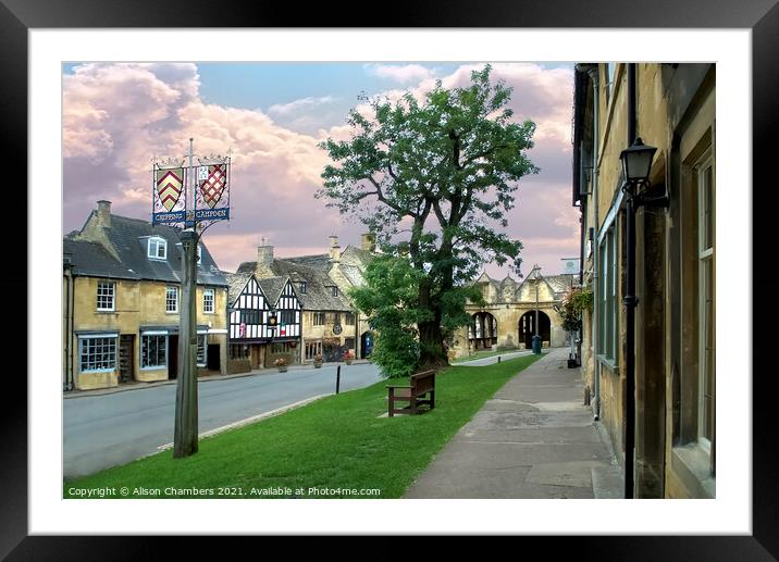 Chipping Campden Framed Mounted Print by Alison Chambers