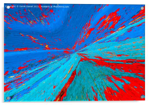Colourful Chaos Acrylic by Derek Daniel