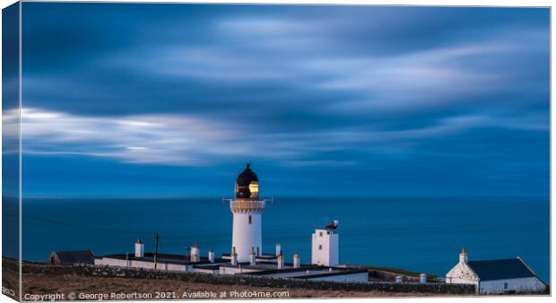 Dunnet Head Lighthouse, Scotland Canvas Print by George Robertson