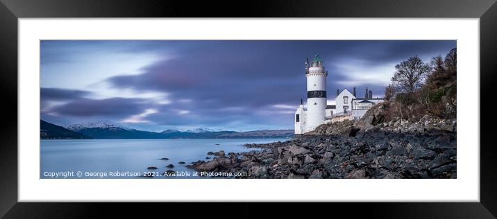 Cloch Lighthouse, Gourock Framed Mounted Print by George Robertson