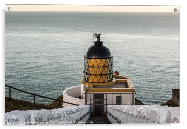 St Abbs Head Lighthouse Acrylic by George Robertson