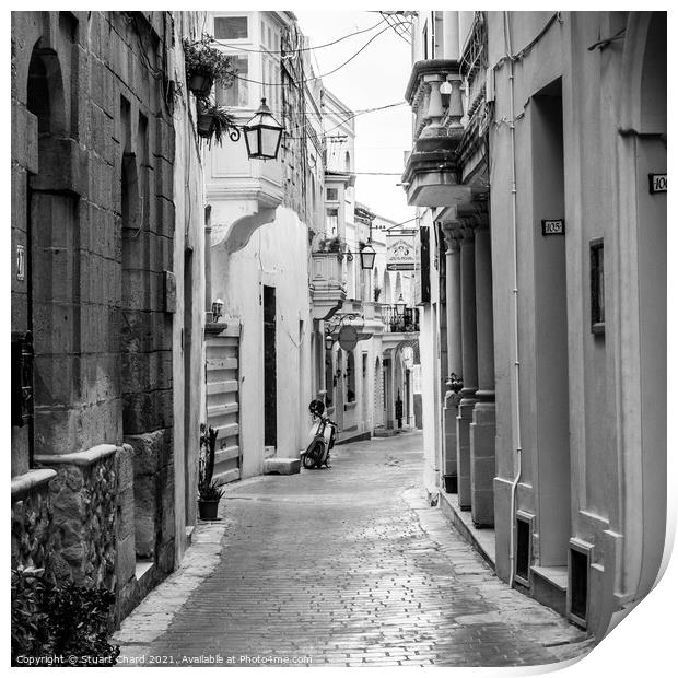 Victoria Street in Gozo, Malts Print by Travel and Pixels 