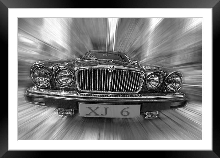 Jaguar XJ 6 Framed Mounted Print by Nathan Wright