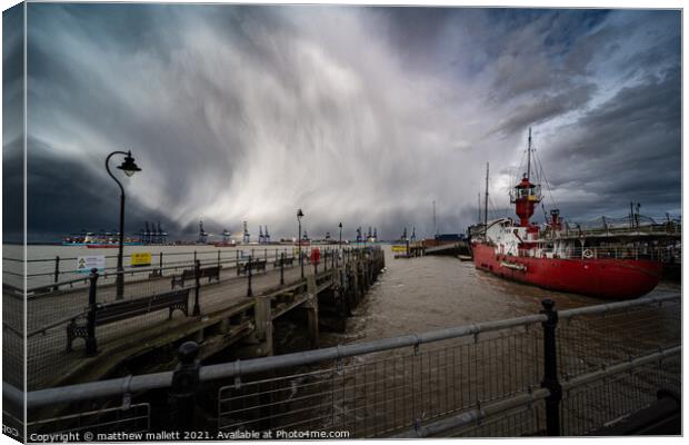 Harwich Weather Patterns Canvas Print by matthew  mallett