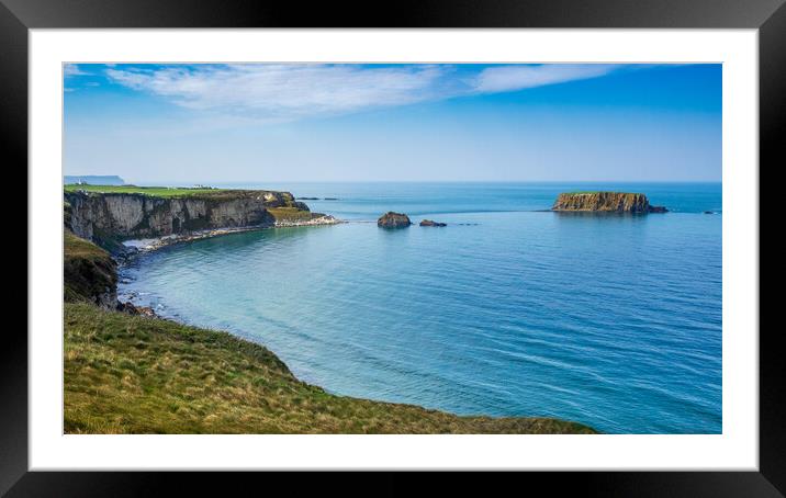 Antrim Cliffs Framed Mounted Print by Mark Llewellyn