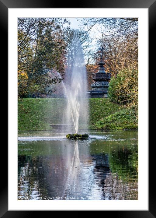 Fountain Sefton Park Liverpool Framed Mounted Print by Phil Longfoot
