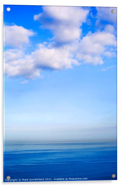 Sea and Sky at Ravenscar Acrylic by Mark Sunderland