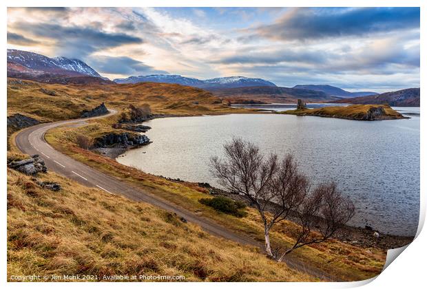 Ardvreck Castle in Scotland Print by Jim Monk