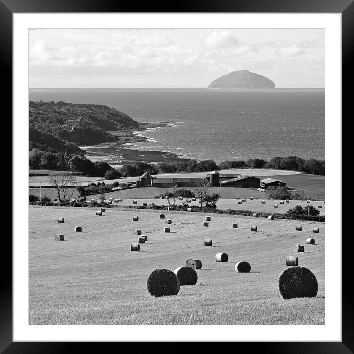 Ayrshire`s Culzean bay  (monochrome) Framed Mounted Print by Allan Durward Photography