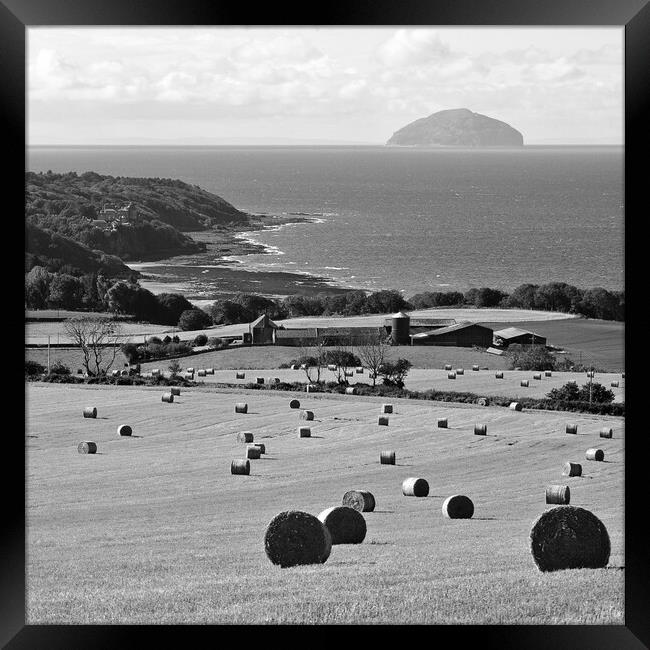 Ayrshire`s Culzean bay  (monochrome) Framed Print by Allan Durward Photography