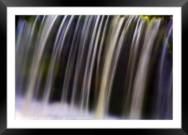 Aysgarth Falls in Wensleydale Framed Mounted Print by Mark Sunderland