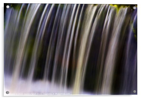 Aysgarth Falls in Wensleydale Acrylic by Mark Sunderland
