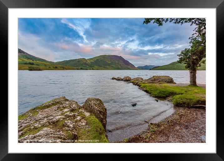 Crummock Water Framed Mounted Print by Jim Monk