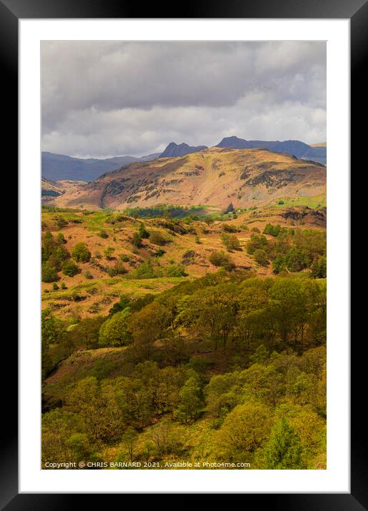 The Lake District Framed Mounted Print by CHRIS BARNARD