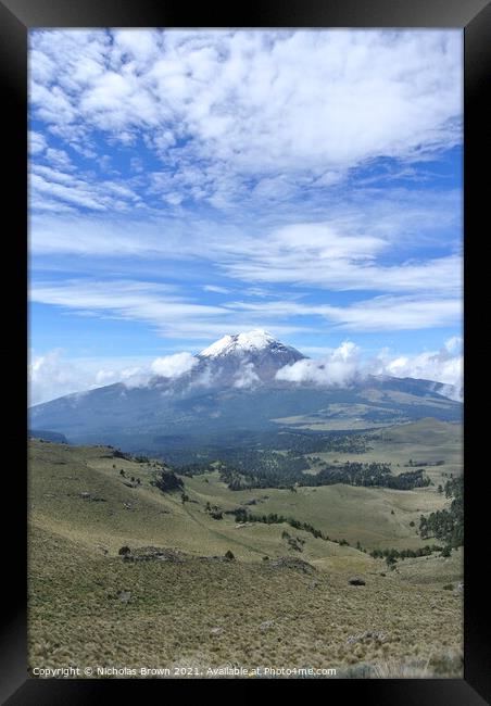 Outdoor mountain Framed Print by Nicholas Brown