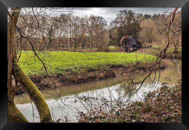 Watermill at Painshill Framed Print by Kevin White