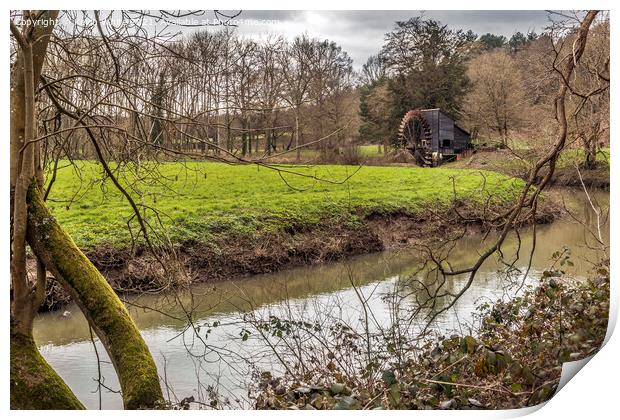 Watermill at Painshill Print by Kevin White
