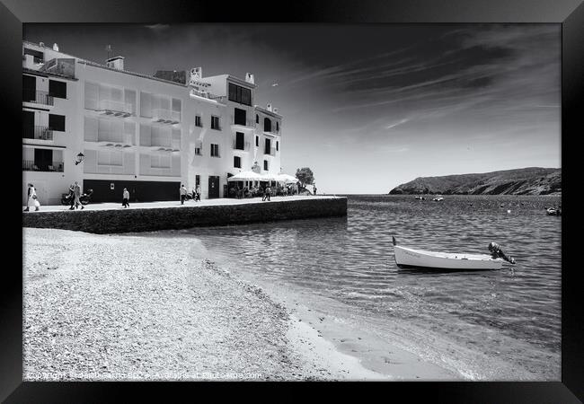 Haven of Peace in Es Pianc - C1905-5595-BW Framed Print by Jordi Carrio
