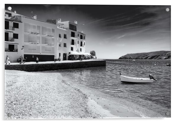 Haven of Peace in Es Pianc - C1905-5595-BW Acrylic by Jordi Carrio