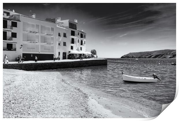 Haven of Peace in Es Pianc - C1905-5595-BW Print by Jordi Carrio