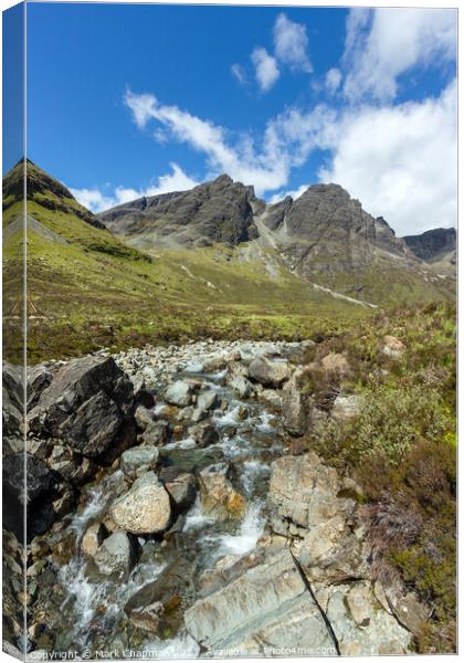 Blaven in the Black Cuillin Mountains on the Isle of Skye, Scotland Canvas Print by Photimageon UK