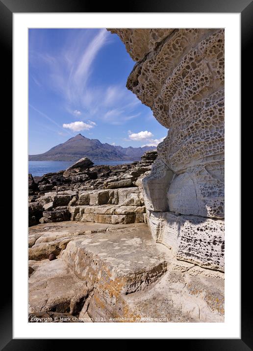 Elgol cliffs and Black Cuillin mountains, Isle of Skye, Scotland Framed Mounted Print by Photimageon UK
