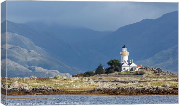 Eilean Sionnach Lighthouse, Isle Ornsay, Skye, Scotland Canvas Print by Photimageon UK
