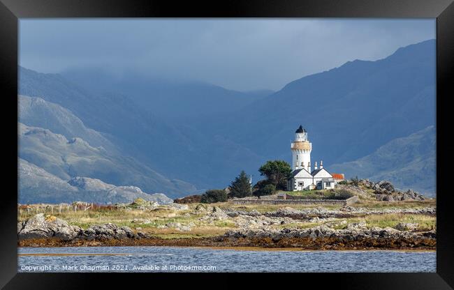 Eilean Sionnach Lighthouse, Isle Ornsay, Skye, Scotland Framed Print by Photimageon UK
