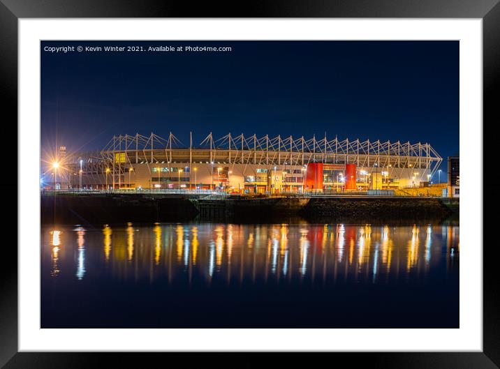 Riverside Stadium Framed Mounted Print by Kevin Winter