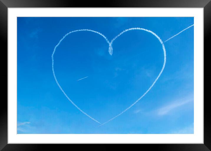 Love in the skies Framed Mounted Print by Brett Taylor