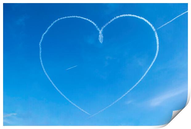 Love in the skies Print by Brett Taylor