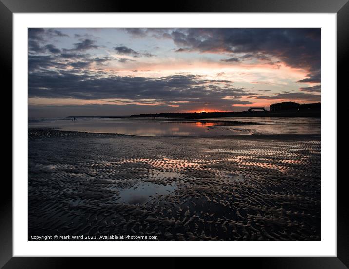Ripples and Reflections. Framed Mounted Print by Mark Ward