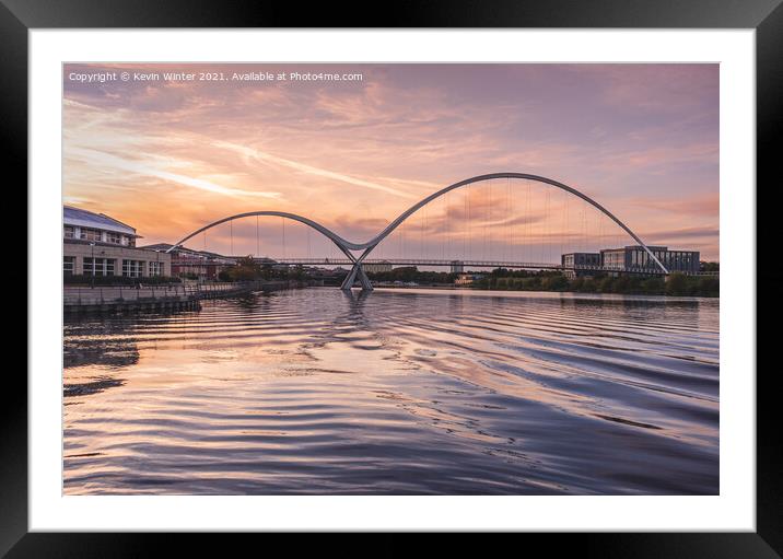 Infinity Bridge sunset Framed Mounted Print by Kevin Winter