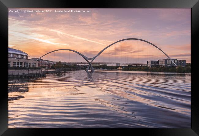 Infinity Bridge sunset Framed Print by Kevin Winter