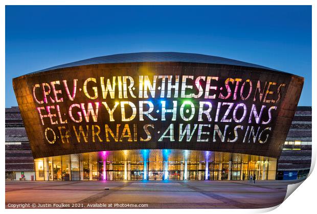 Millennium Centre, Cardiff Print by Justin Foulkes