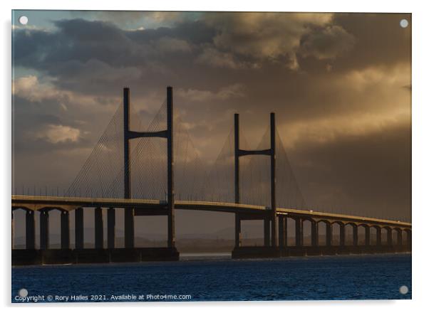 Second Severn Crossing Acrylic by Rory Hailes
