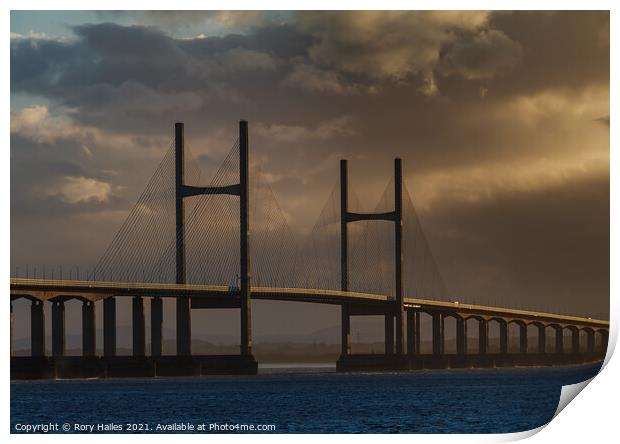 Second Severn Crossing Print by Rory Hailes