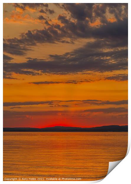 Sunset Print by Rory Hailes